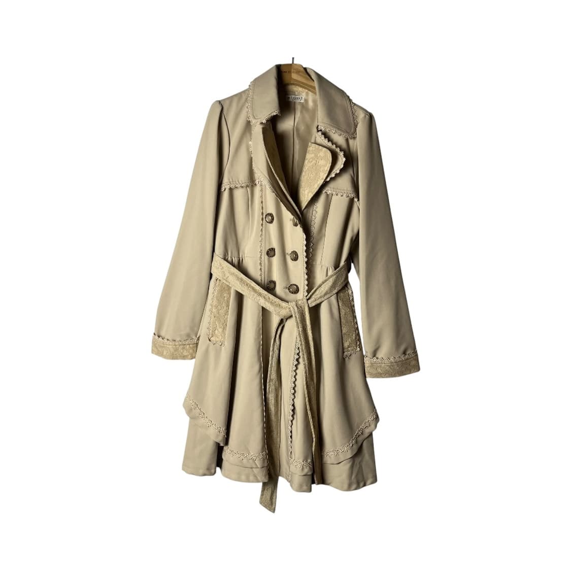 [Axes Femme] 엑시즈팜 레이스업 양산형 트렌치코트 상품이미지1