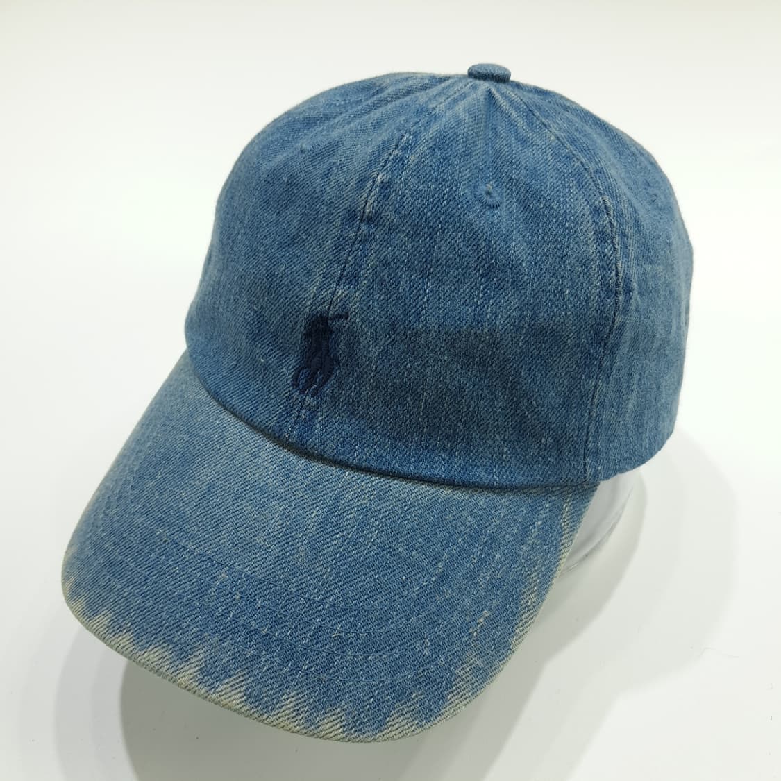 CN737 폴로 랄프로렌 데님 블랙 자수 볼캡 모자 상품이미지2