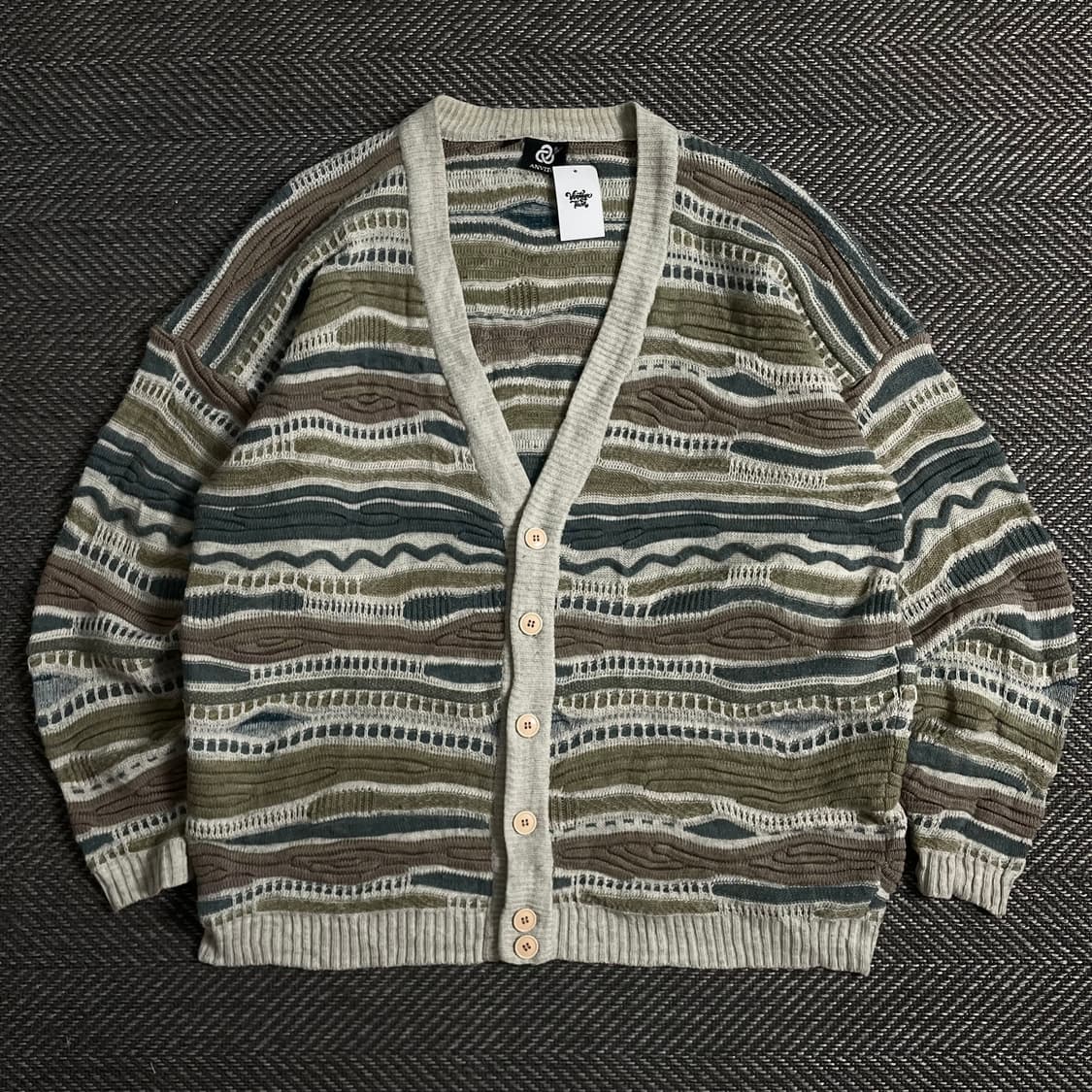 이태리 아카이브 빈티지 박시핏 케이블 가디건 y 3491 상품이미지2
