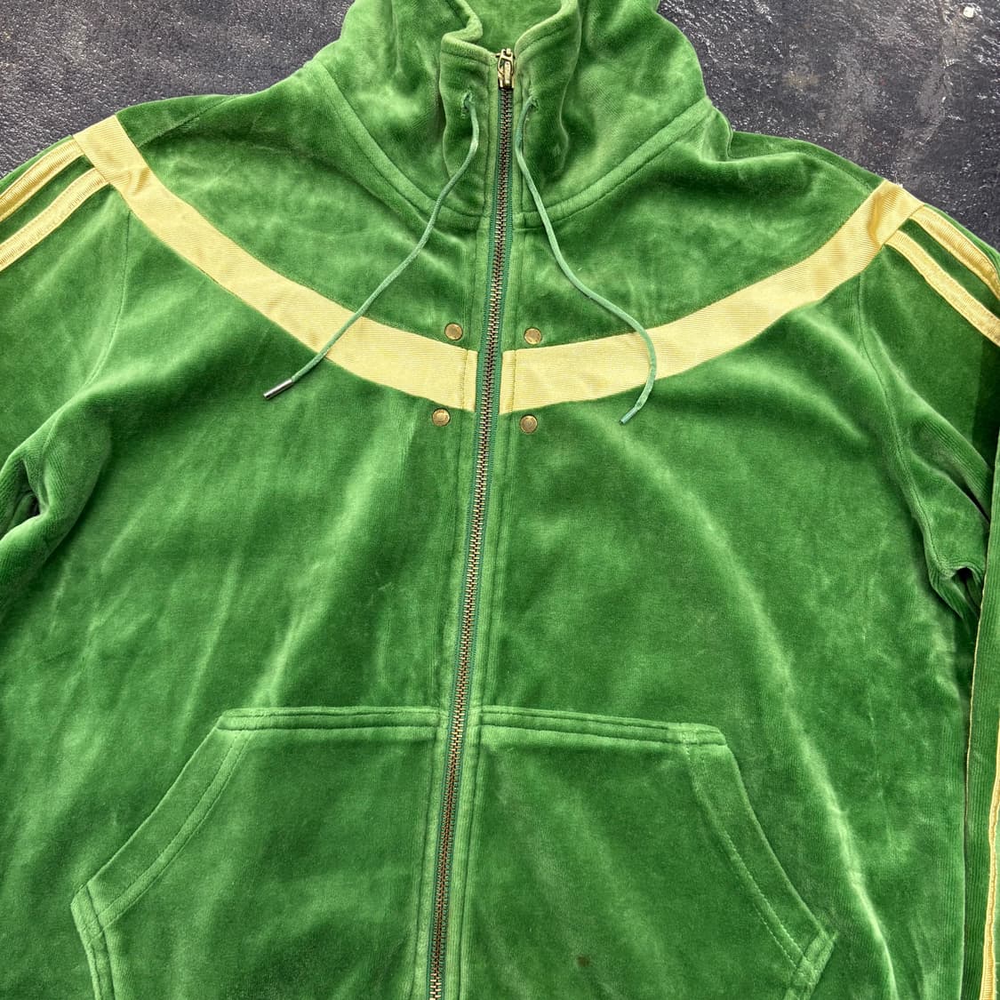 (95)아디다스벨루어그린트랙탑져지 상품이미지3