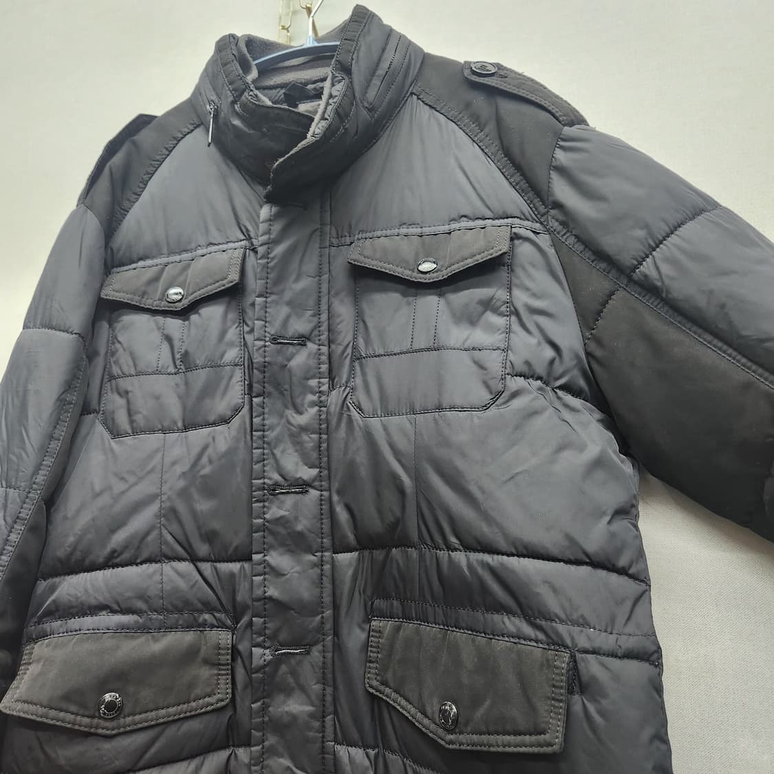 자라 멀티포켓 패딩 엘보패치 견장 자켓 L(XL) 상품이미지3