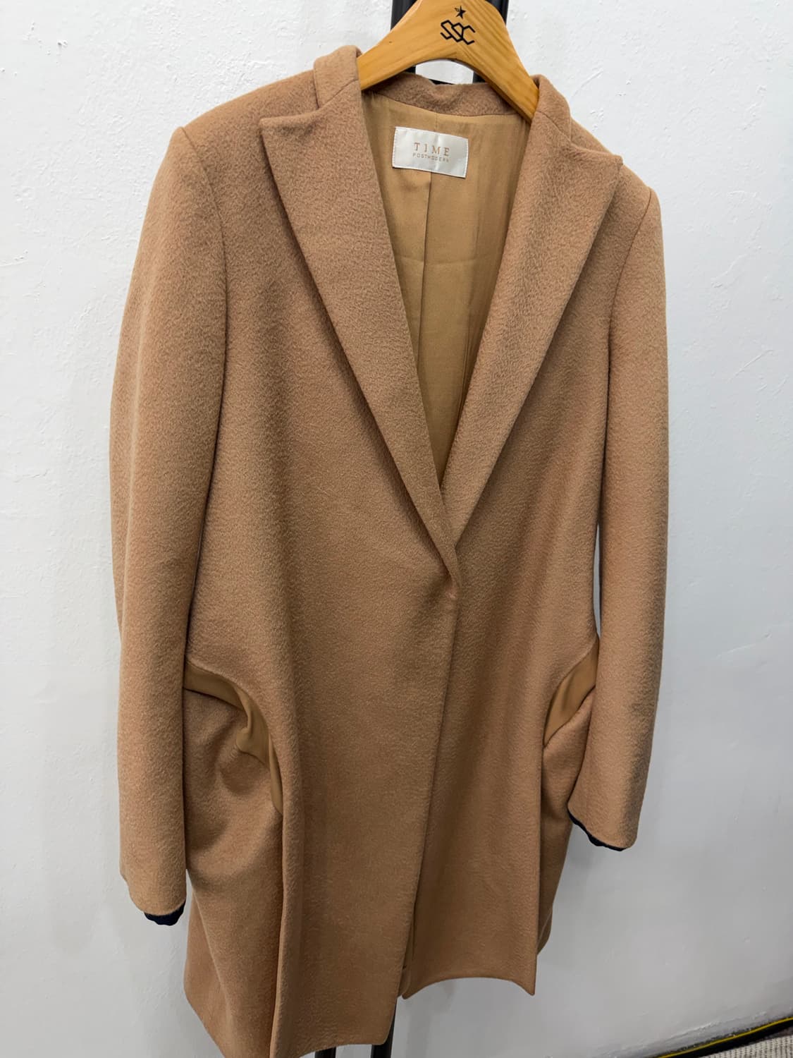 정품) TIME 타임 한섬 캐시미어100 블렌드 코트 82 상품이미지2