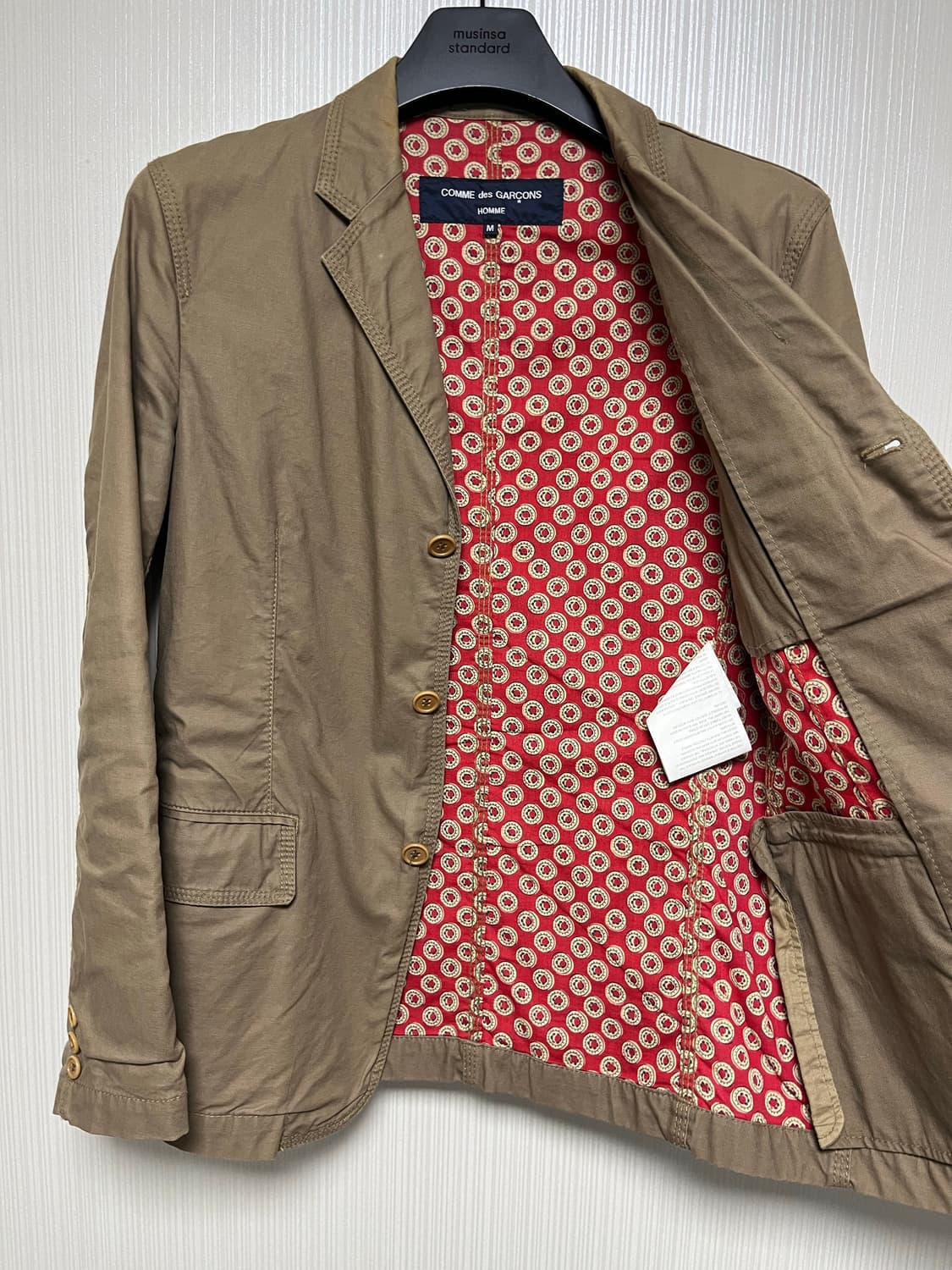 [M] 꼼데가르송 옴므 자켓 상품이미지3