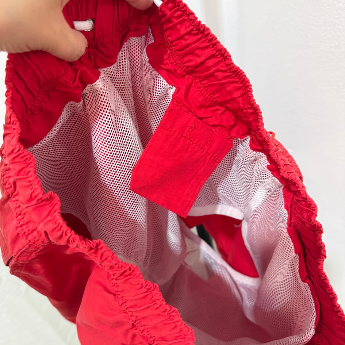레드 수영바지 썸머 밴딩반바지 4579 상품이미지4