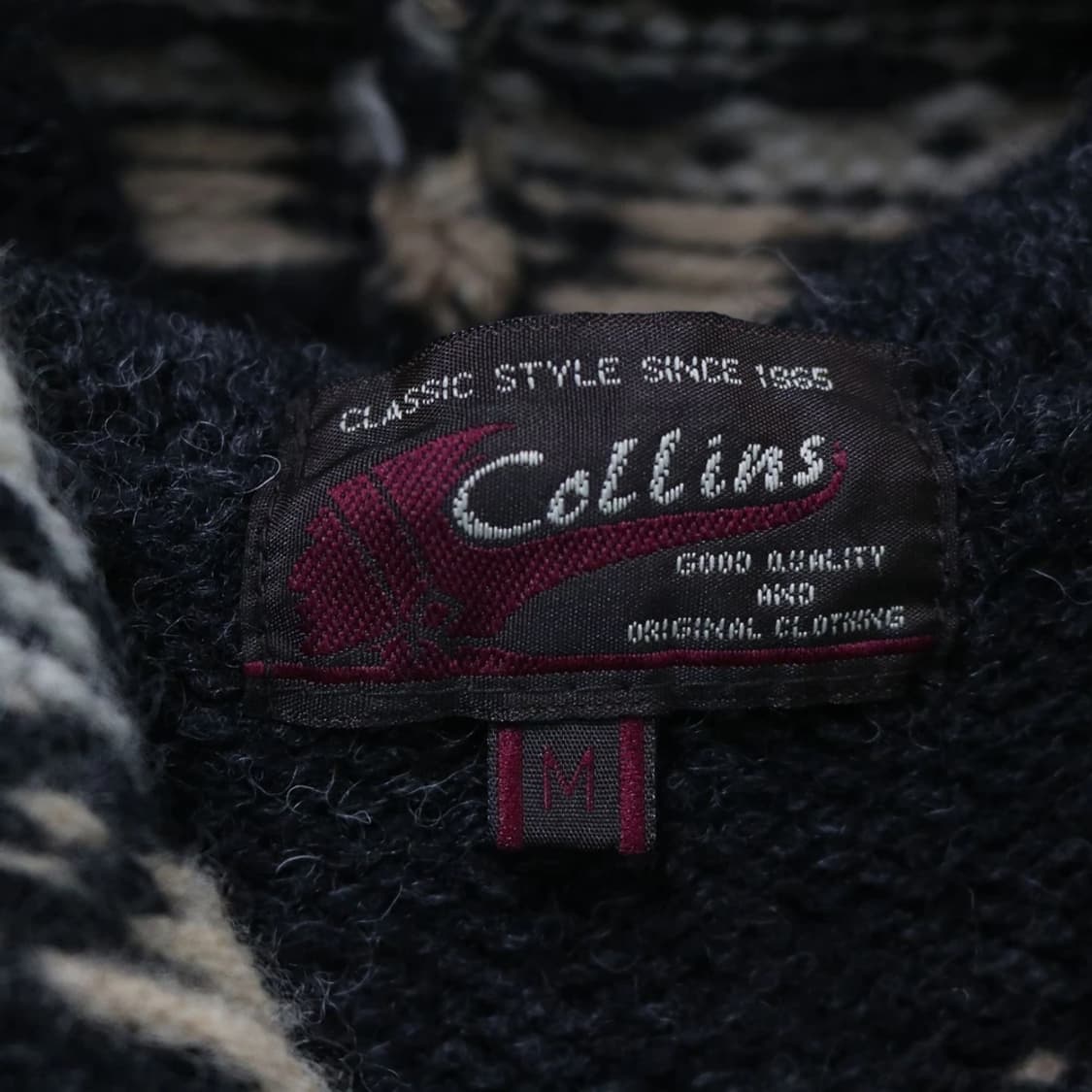 COLLINS 노르딕 후드 울 니트 집업 61766 상품이미지7