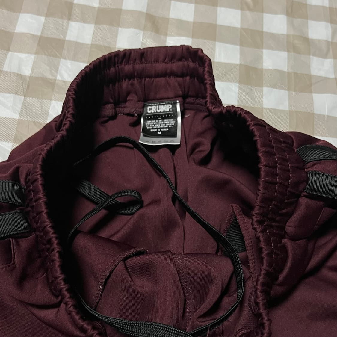 크럼프 사이드라인 와이드 트랙팬츠 M 버건디 와인 트랙 바지 상품이미지2