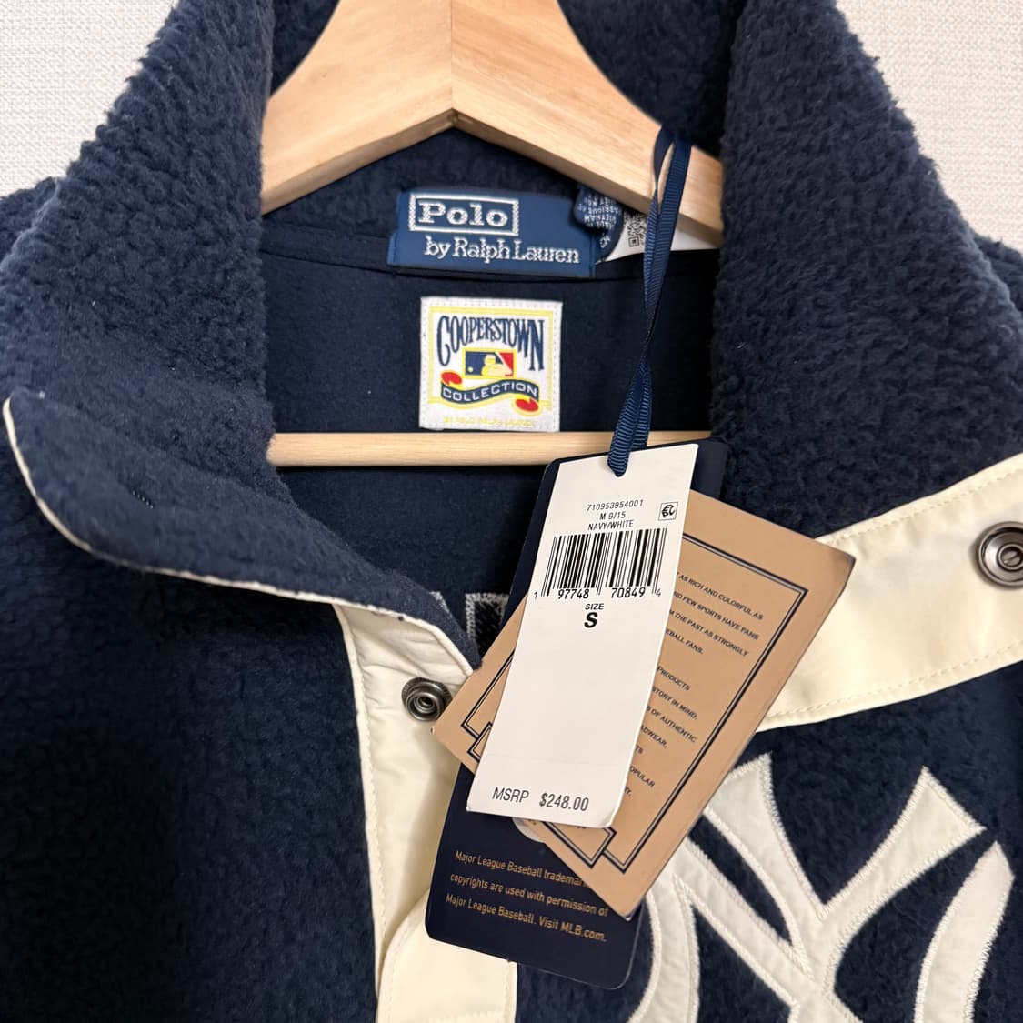 [S] 폴로 랄프로렌 X MLB 양키스 플리스 네이비 상품이미지5