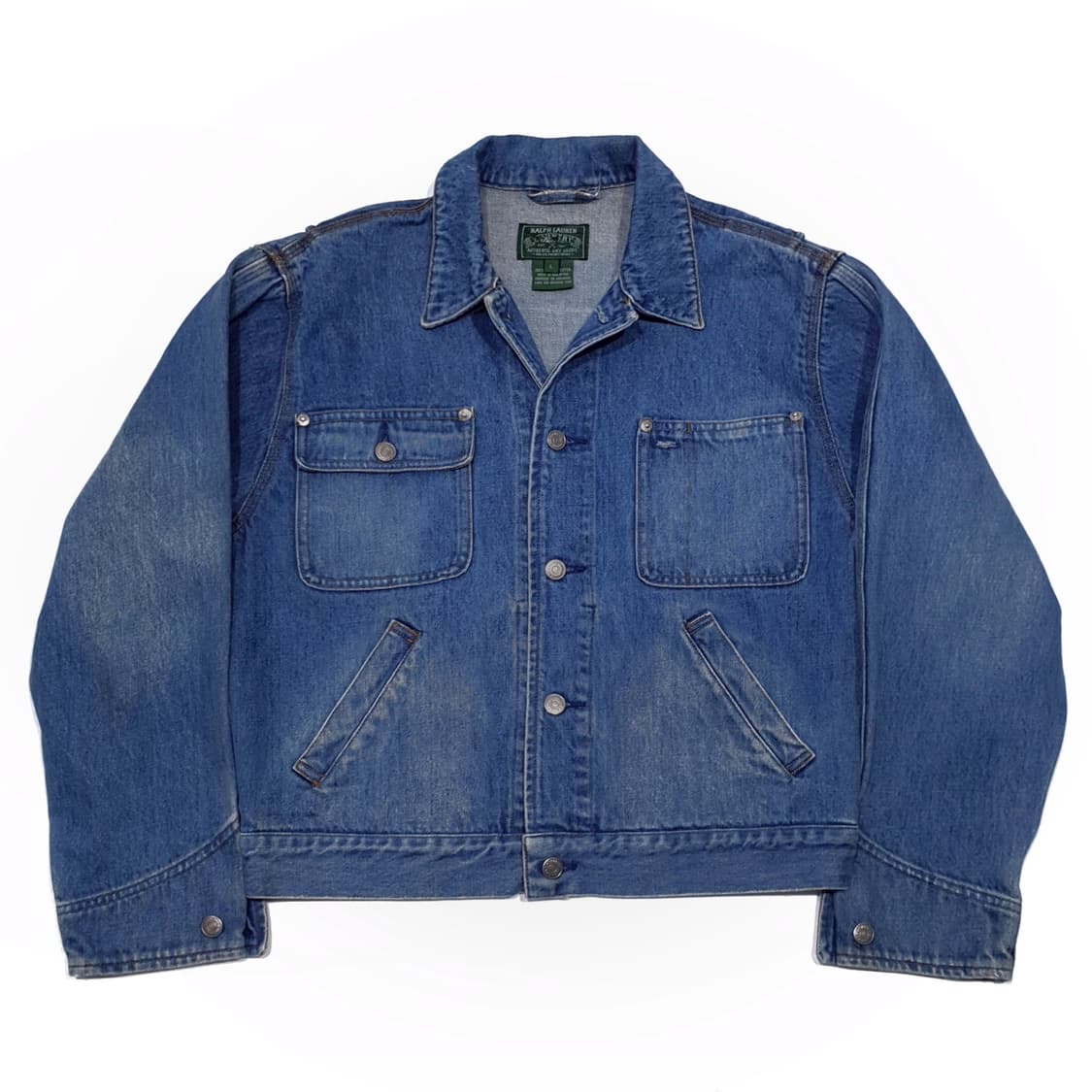 폴로컨트리 데님 트러커 덩가리 보로 패치워크 (100-105) L 상품이미지1