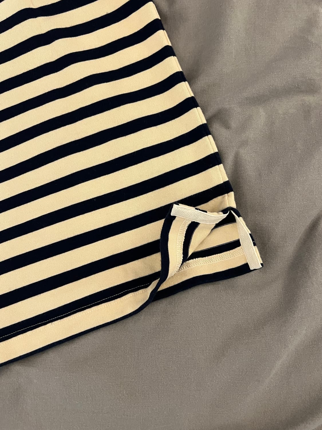 브론슨 아이보리 해군 단가라 반팔 M 38  상품이미지3