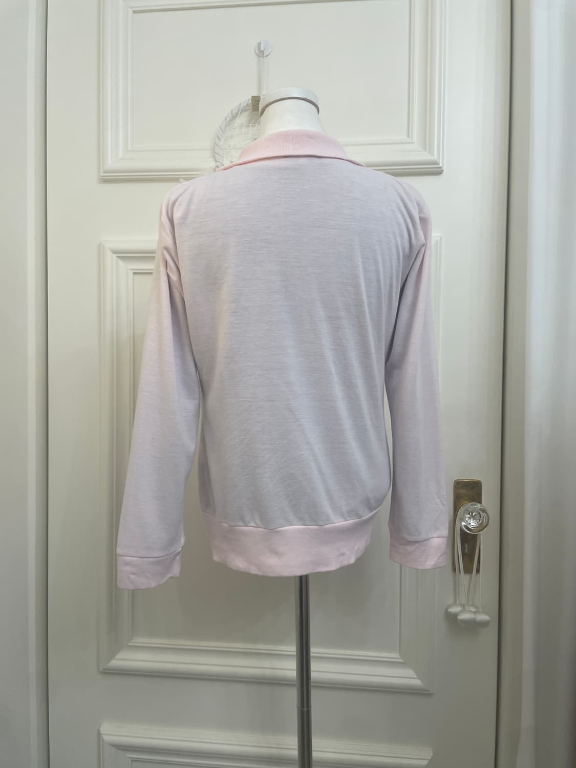 pink shirring cotton 2-way zip-up&purple 상품이미지3