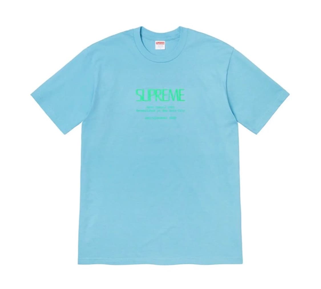 (M)슈프림 20SS Anno Domini Tee 라이트블루 상품이미지1