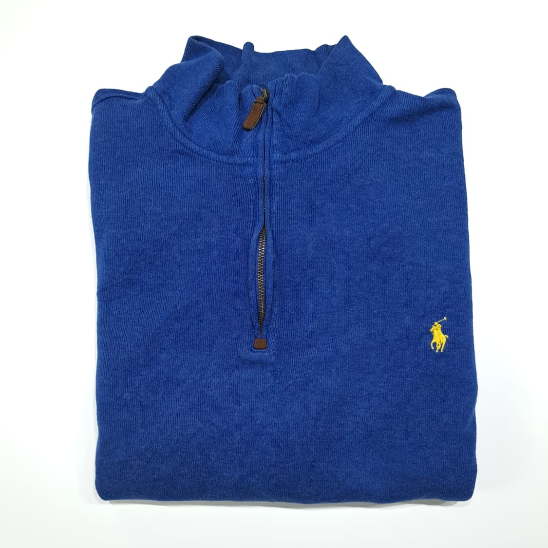 CL345 XLT 폴로 00s 코튼 로얄블루 하프집업 니트 스웨터 상품이미지8