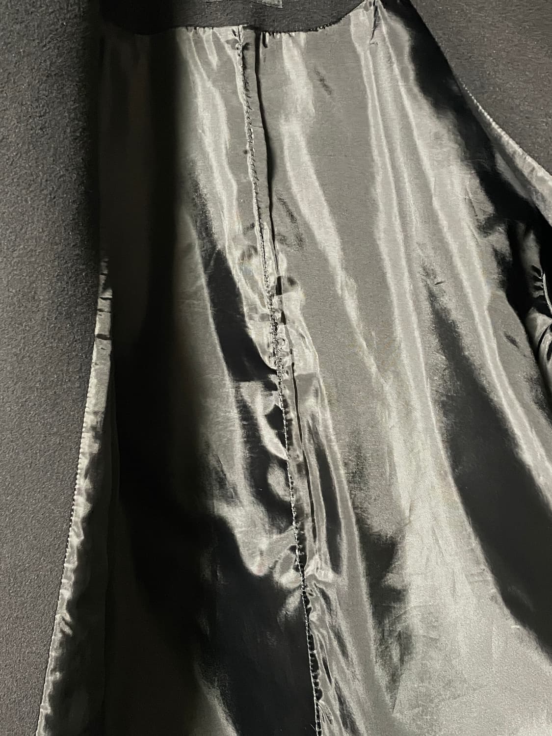 100 M 미나브 블랙 울 오버핏 더블 코트 상품이미지7