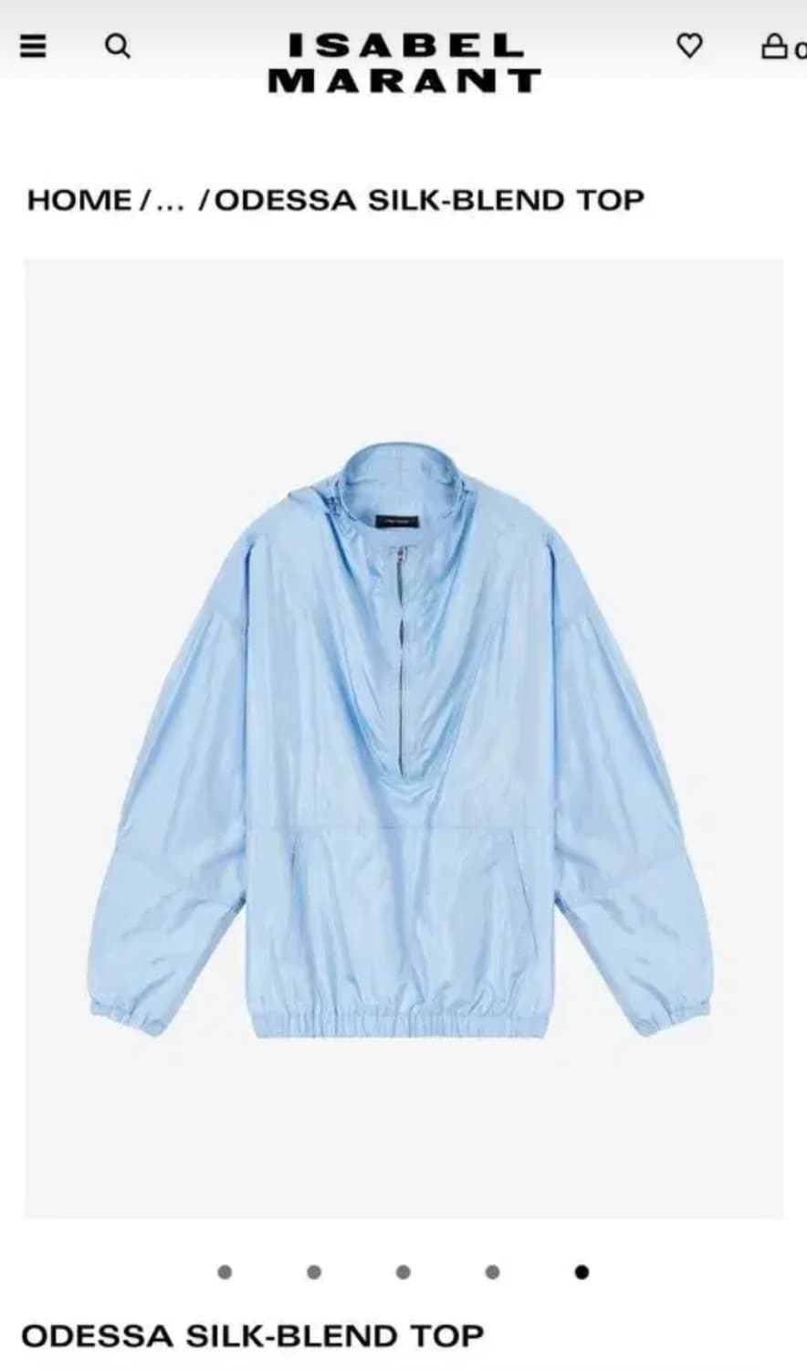 이자벨마랑 바람막이 블라우스 상품이미지2