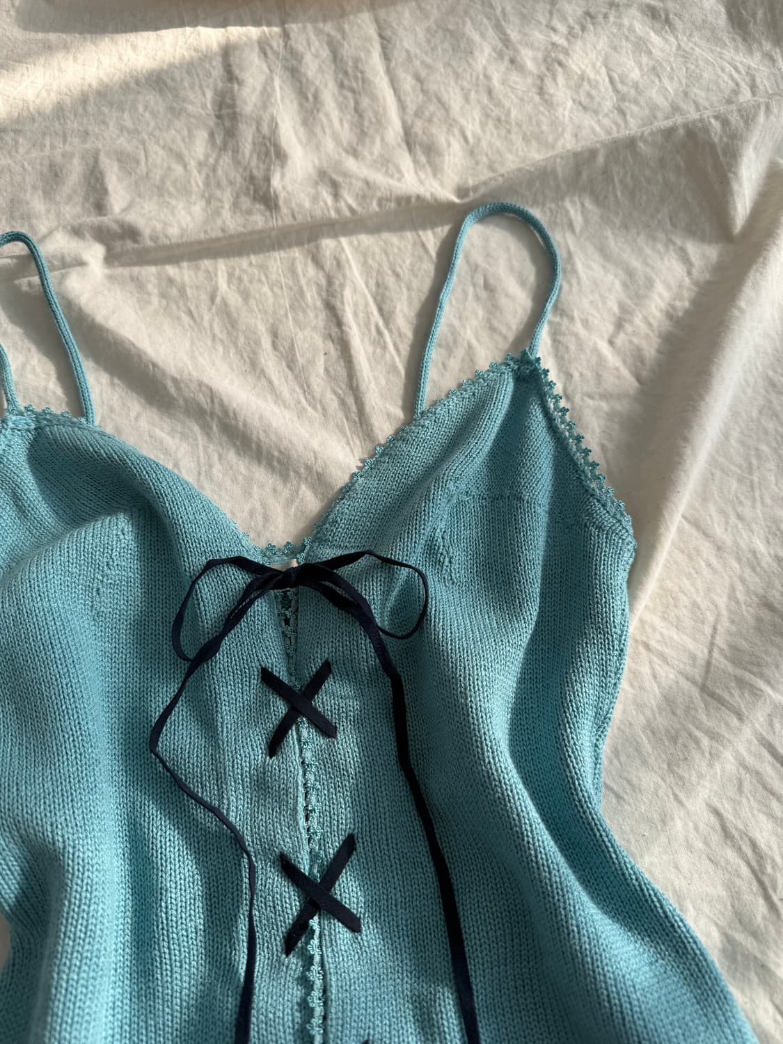 키치 하이틴 레이스업 슬리브리스 상품이미지3