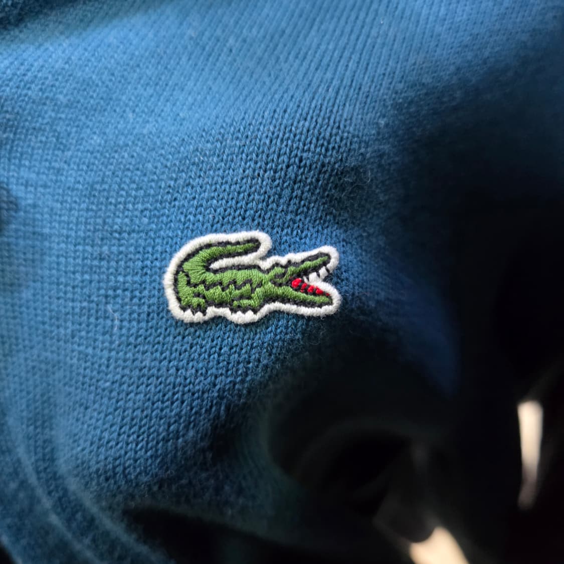 [M] 10’s LACOSTE 클래식 니트 가디건 (블루) 상품이미지3
