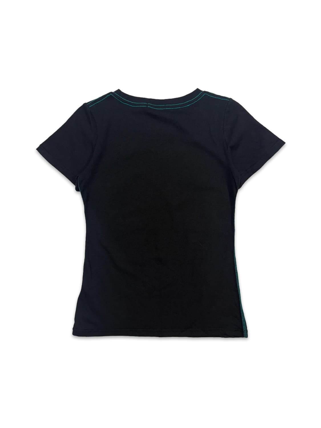 빈티지 블랙 레터링 슬림 반팔티 상품이미지5