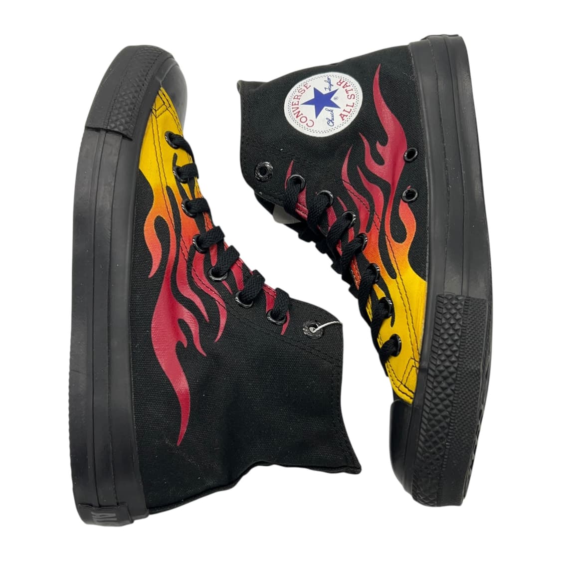 255 Vtg JPN 컨버스 척테일러 올스타 하이 블랙 플레임 상품이미지2