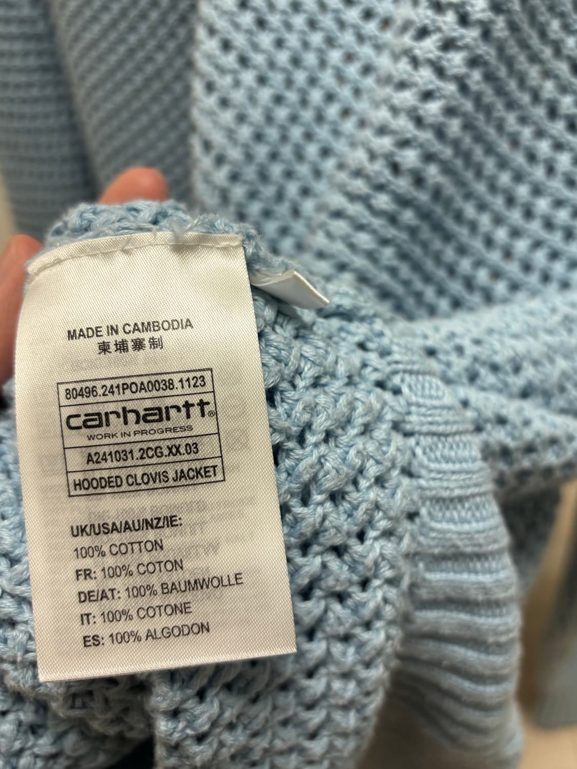 (XL) 칼하트wip clovis hooded jacket 후드집업 상품이미지3