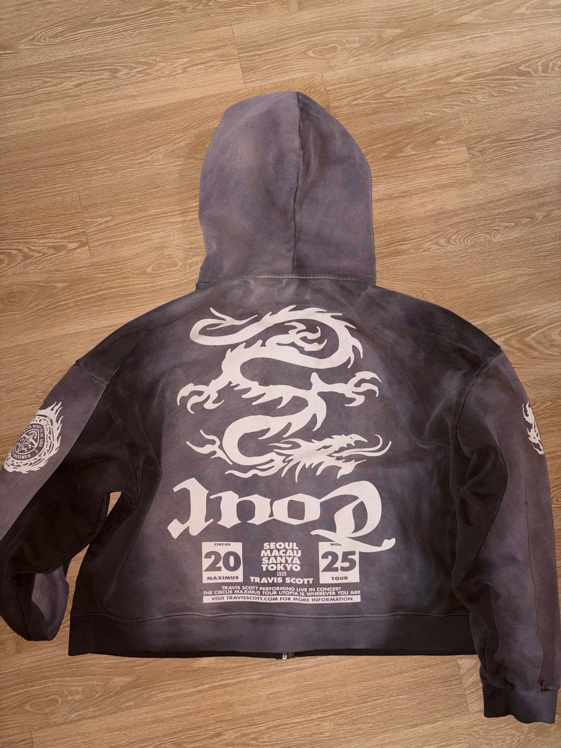 트래비스 스캇 키르쿠스 막시무스 스타디움 25 집 후드 머천 L 상품이미지2