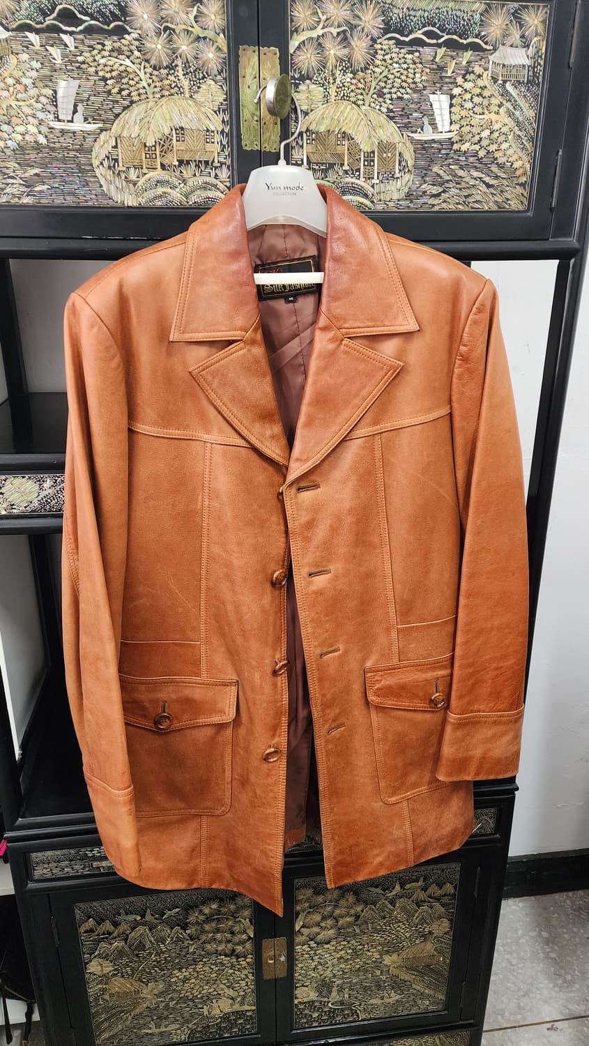 빈티지 가죽 자켓 상품이미지3