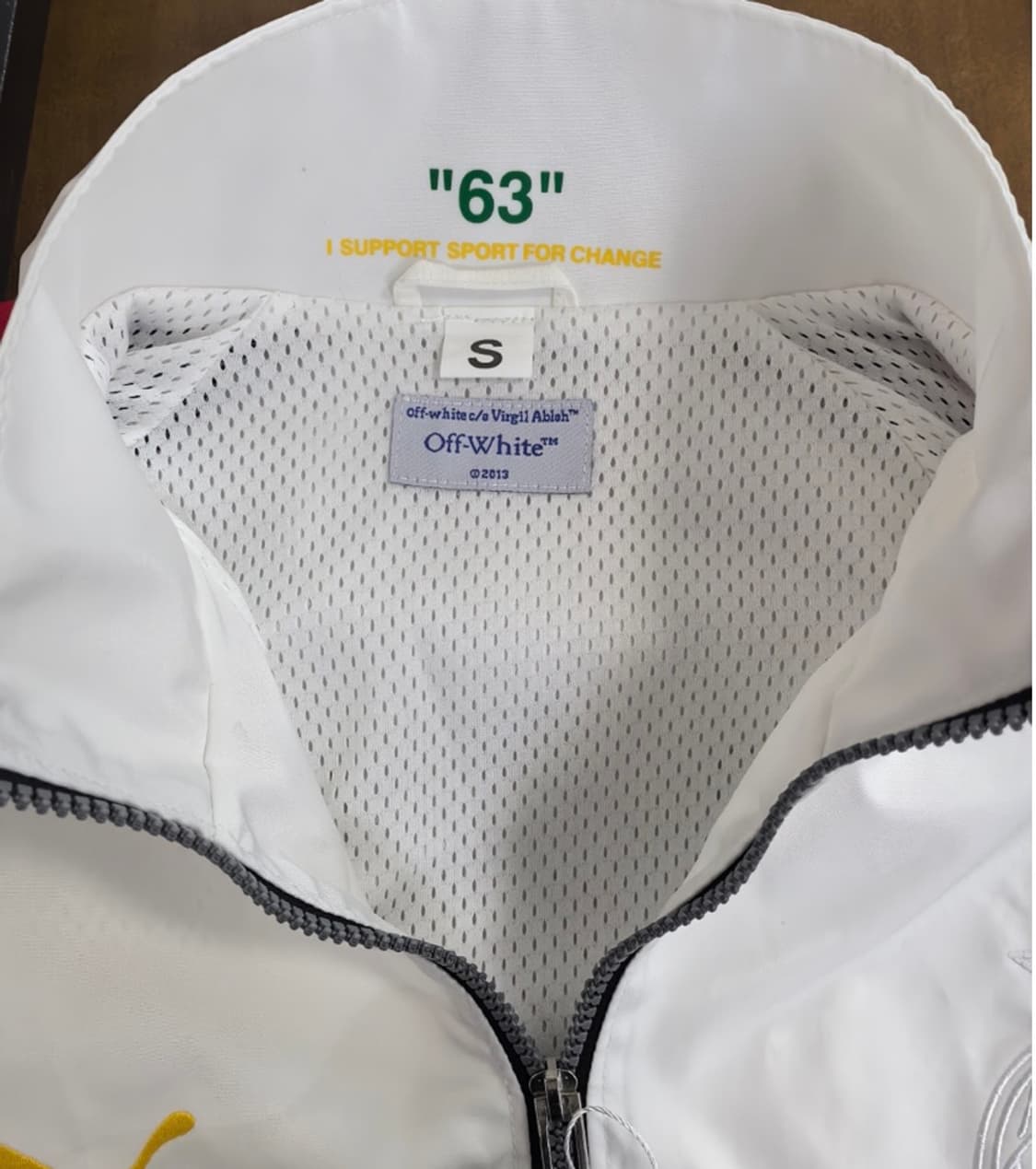 퓨마 x 오프화이트 AC밀란 바람막이 화이트(희귀 매물) 상품이미지2