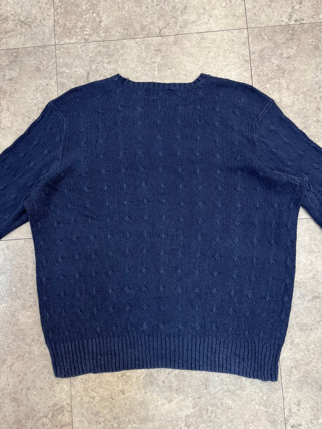 폴로 랄프로렌 꽈배기 니트 네이비 XL #csz2690 상품이미지6