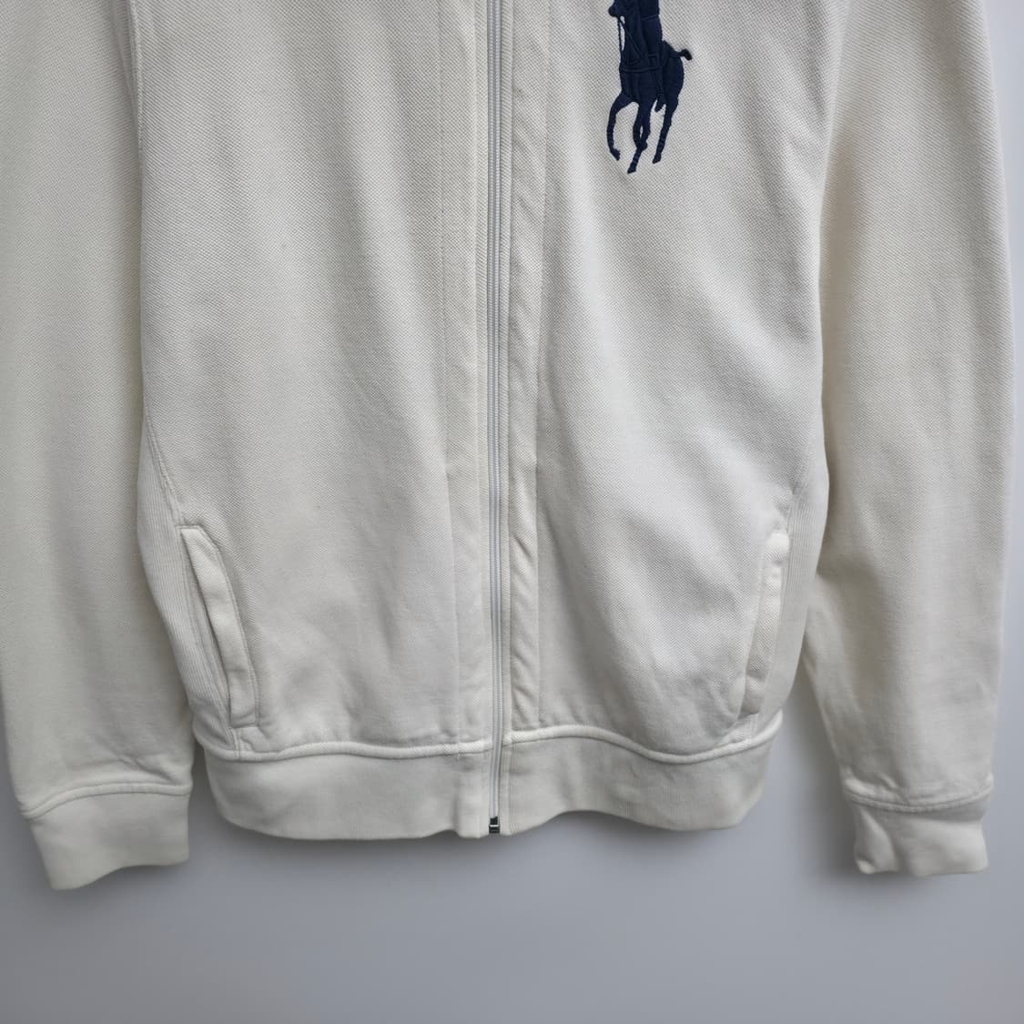 [L] 폴로 랄프로렌 빅포니 화이트 집업 상품이미지3
