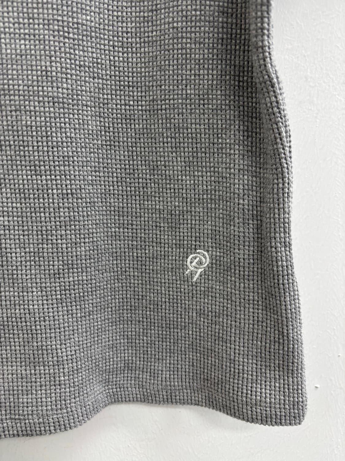 구호 플러스 kuho plus 스퀘어 넥 와플 반팔 티셔츠 상품이미지4