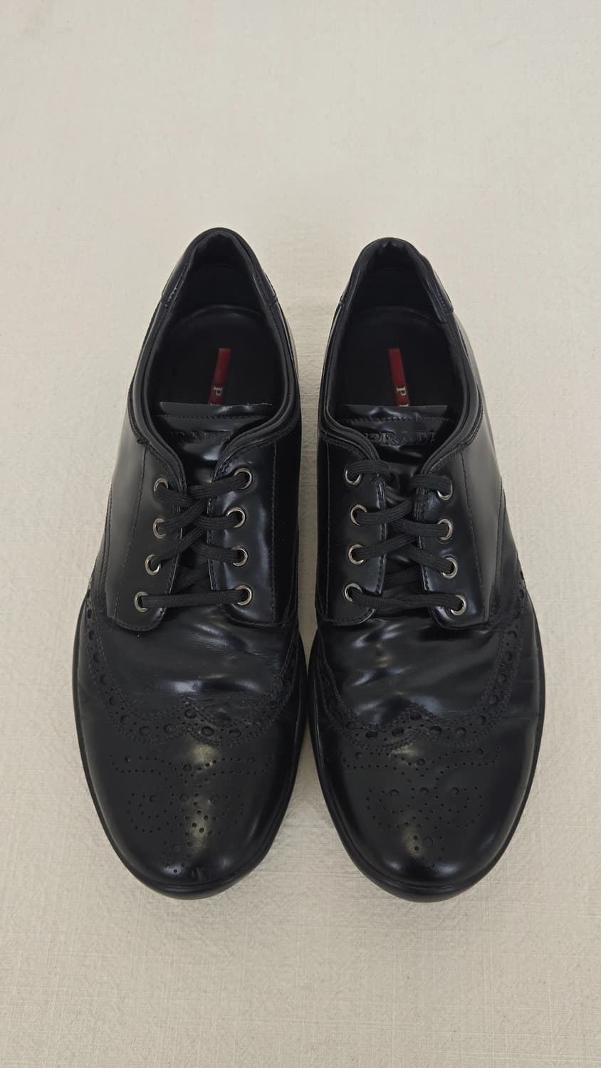 프라다 스포츠 윙팁 레더 슈즈 상품이미지1