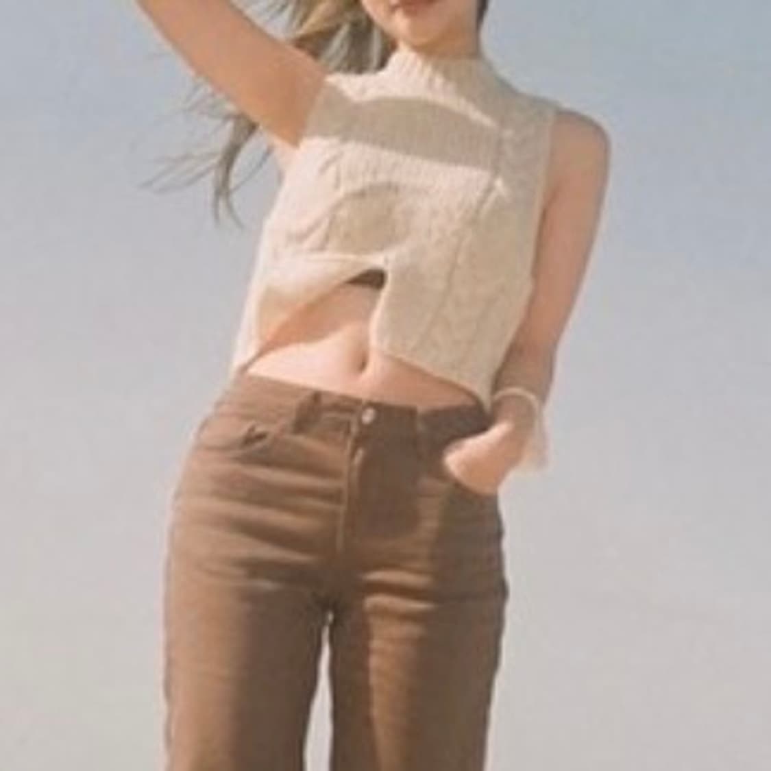 글로니 glowny heart wave knit top 상품이미지2