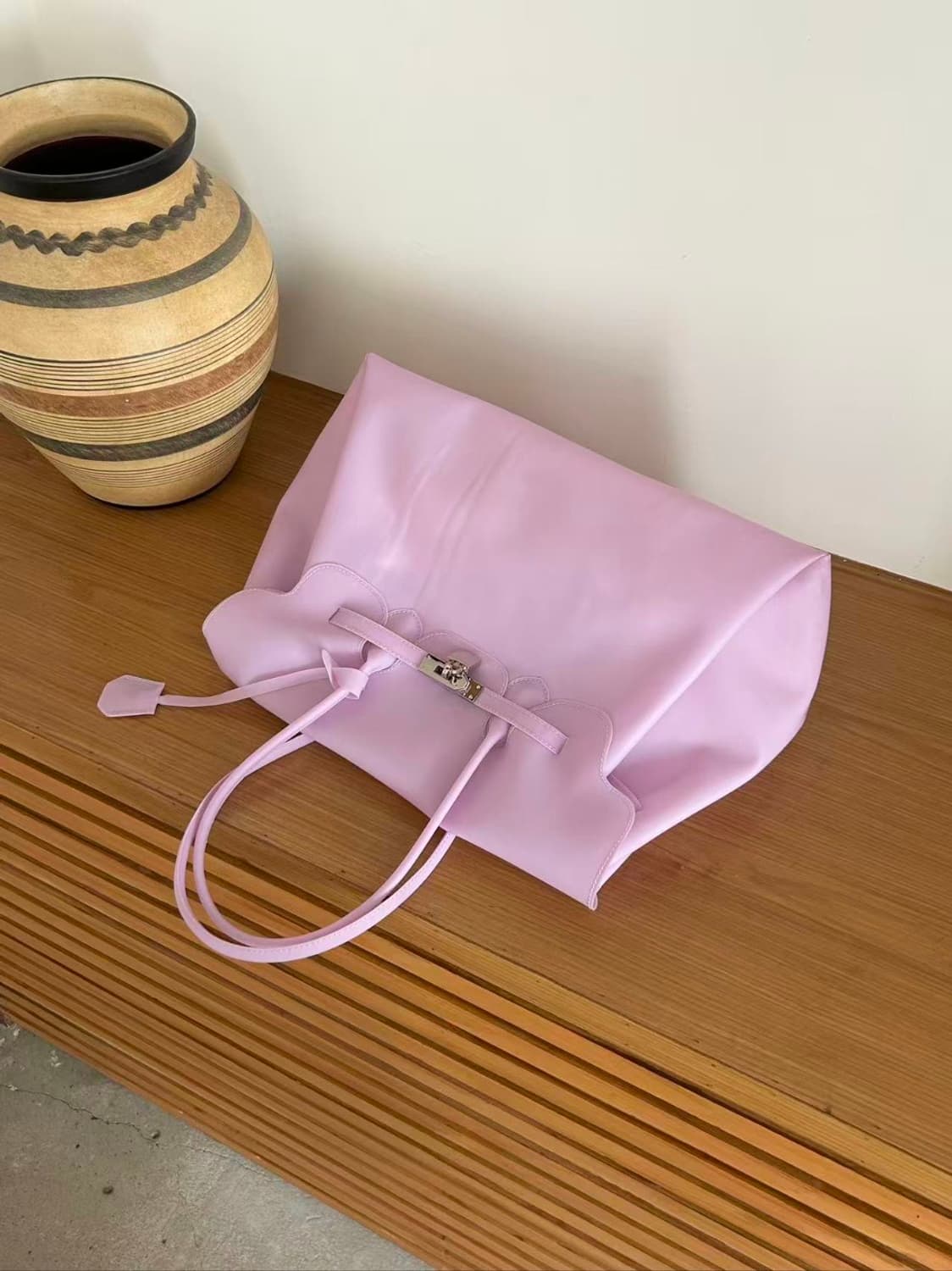 연보라 라지 사이즈 젤리 벌킨백 얇은 버전 젤리백 상품이미지1