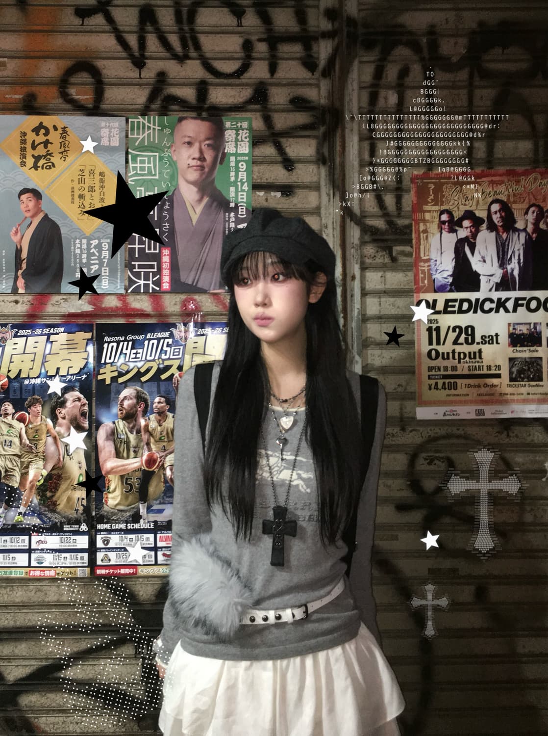 버버리 그레이 큐빅 로고 니트 유넥 롱슬리브  상품이미지1