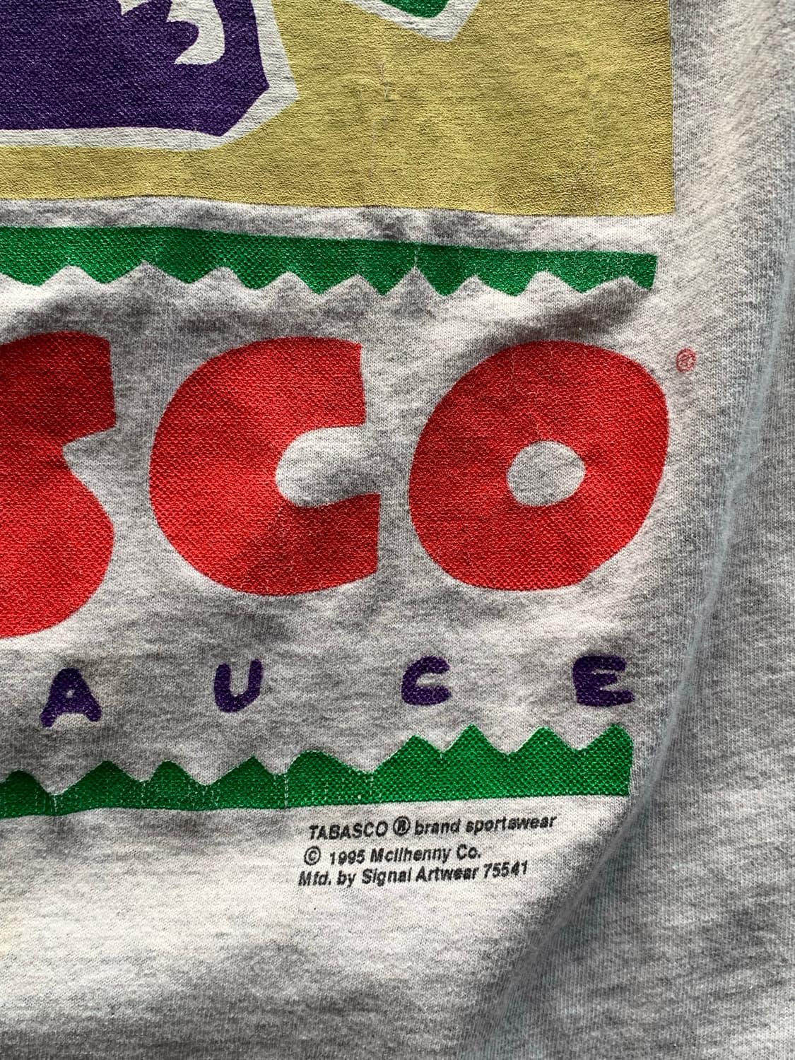 90s 타바스코 페퍼 소스 프로모션 티셔츠 상품이미지5