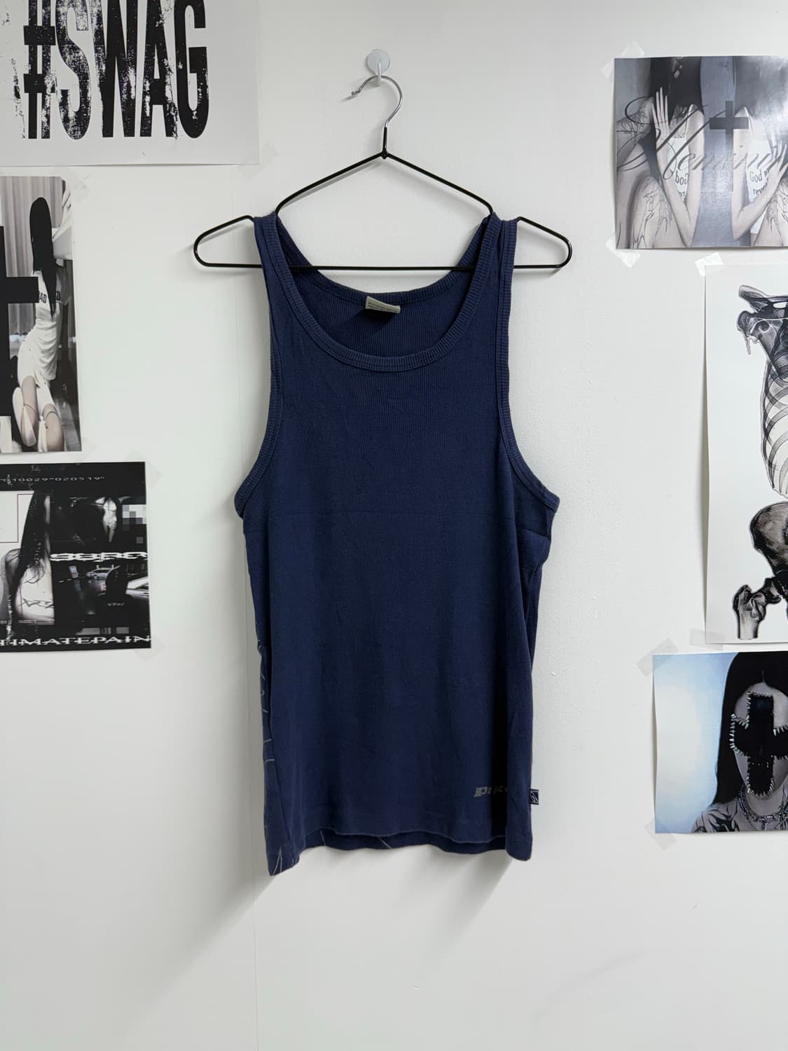 00s mood back printing sleeveless 상품이미지3