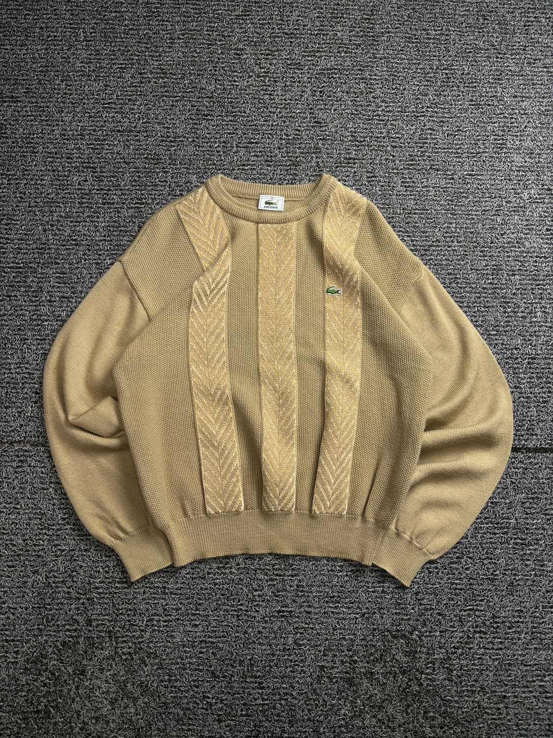 00s 라코스테 올드스쿨 미니멀 패턴 니트 2575 상품이미지2