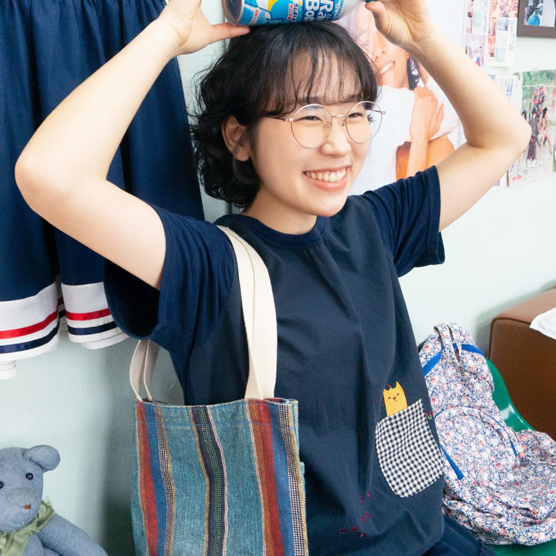 포켓 속 작은 고양이 티 상품이미지7