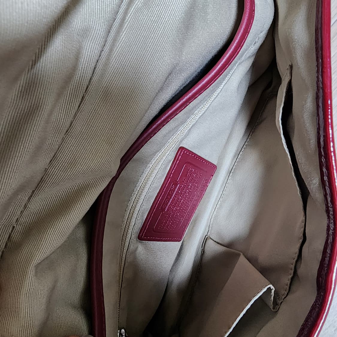 상태굿굿) 코치 숄더백 (버건디) 상품이미지5