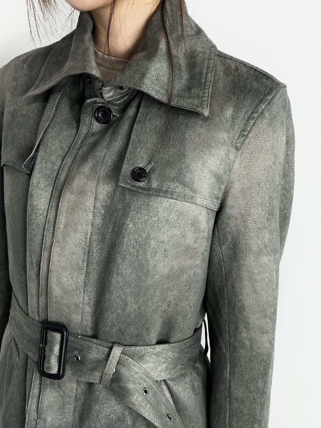 Tornado Mart Belted Trench Coat 상품이미지2