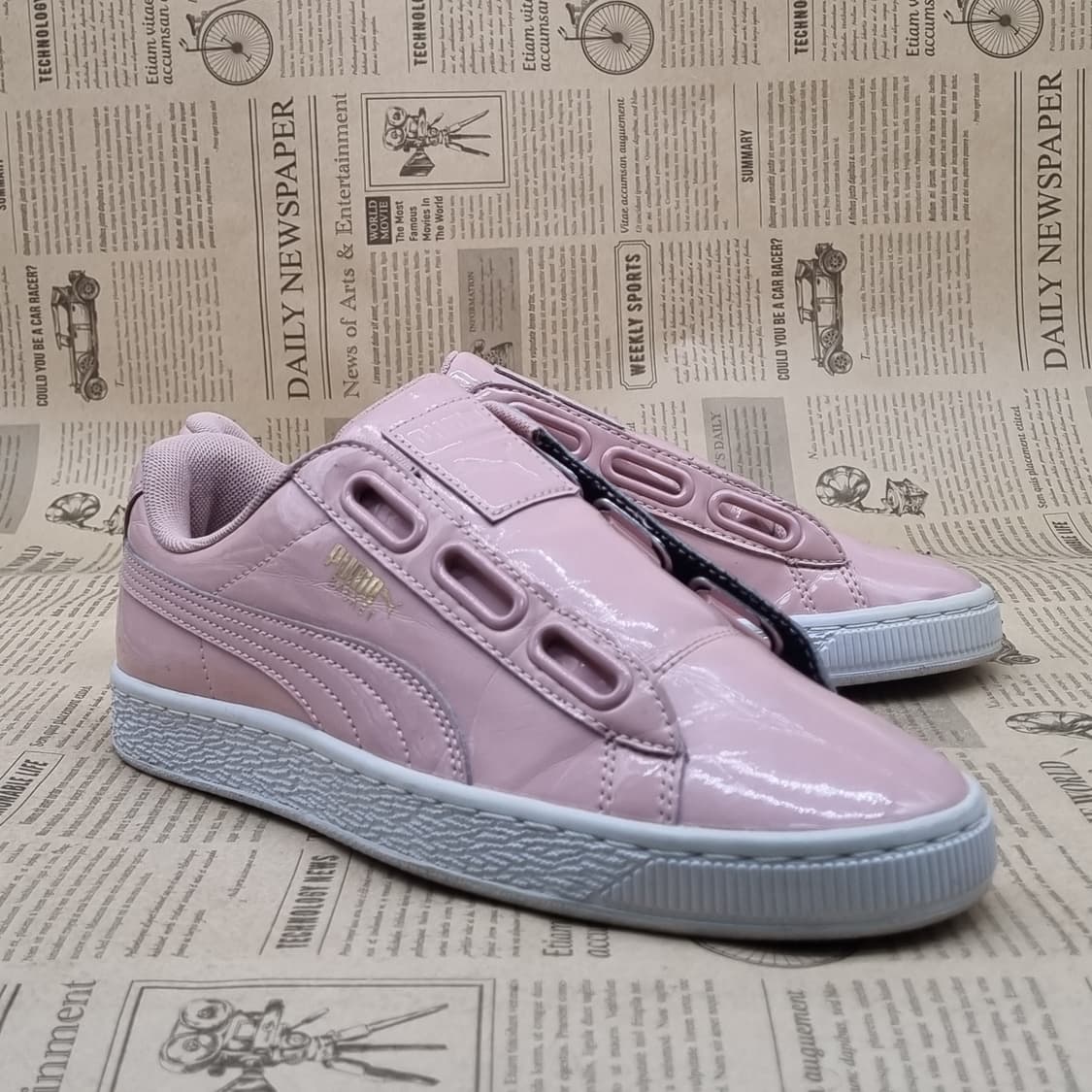 푸마 바스켓 레이스업 핑크 스니커즈240 상품이미지1