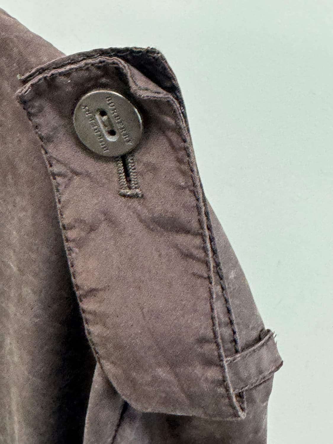 버버리 런던 남성 실크 트렌치 코트 48 R 상품이미지3