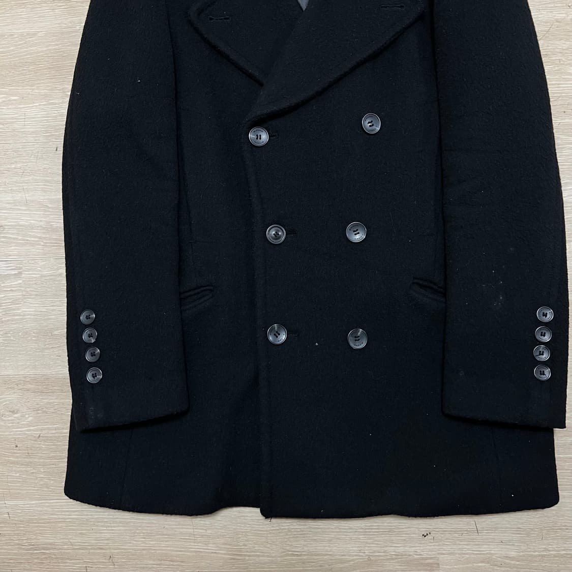 앤듀 모직 더블 피코트 [블랙] XL/105 상품이미지3