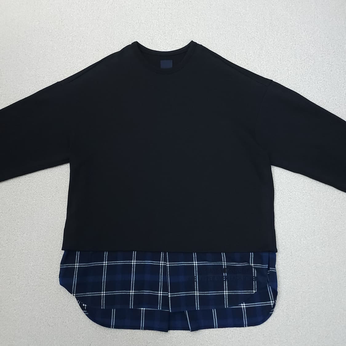 (S)준지 남자 맨투맨 레이어드 셔츠 오버핏 스웻셔츠 상품이미지5