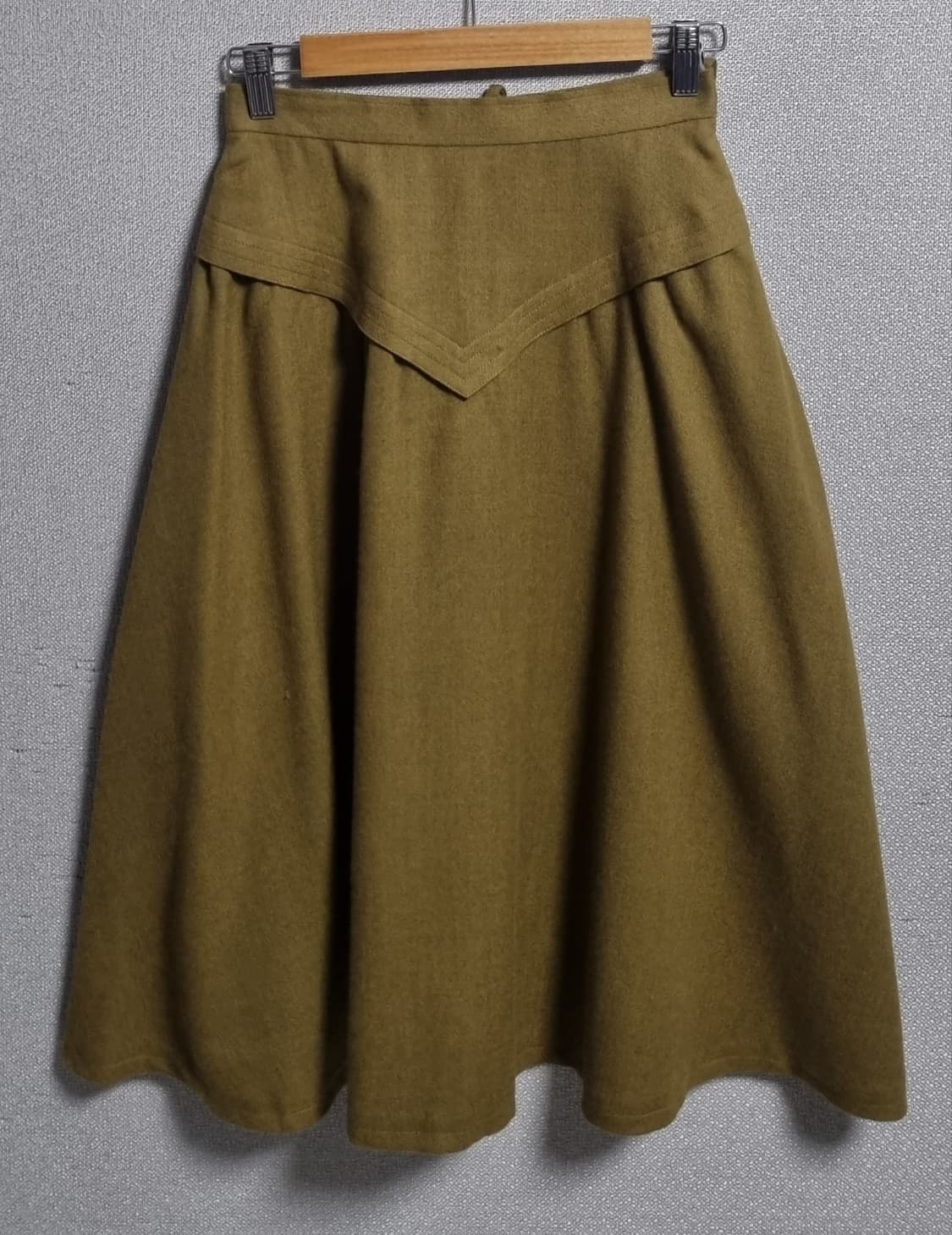 M ) 디올 일본 빈티지 머스타드 모직 스커트 상품이미지1