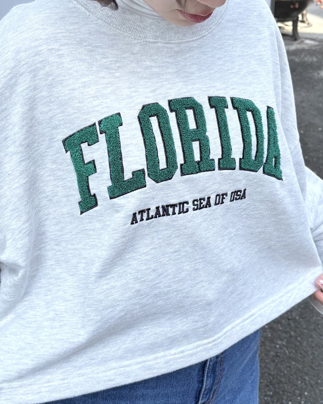 일본빈티지 INGNI 크롭 맨투맨 상품이미지3