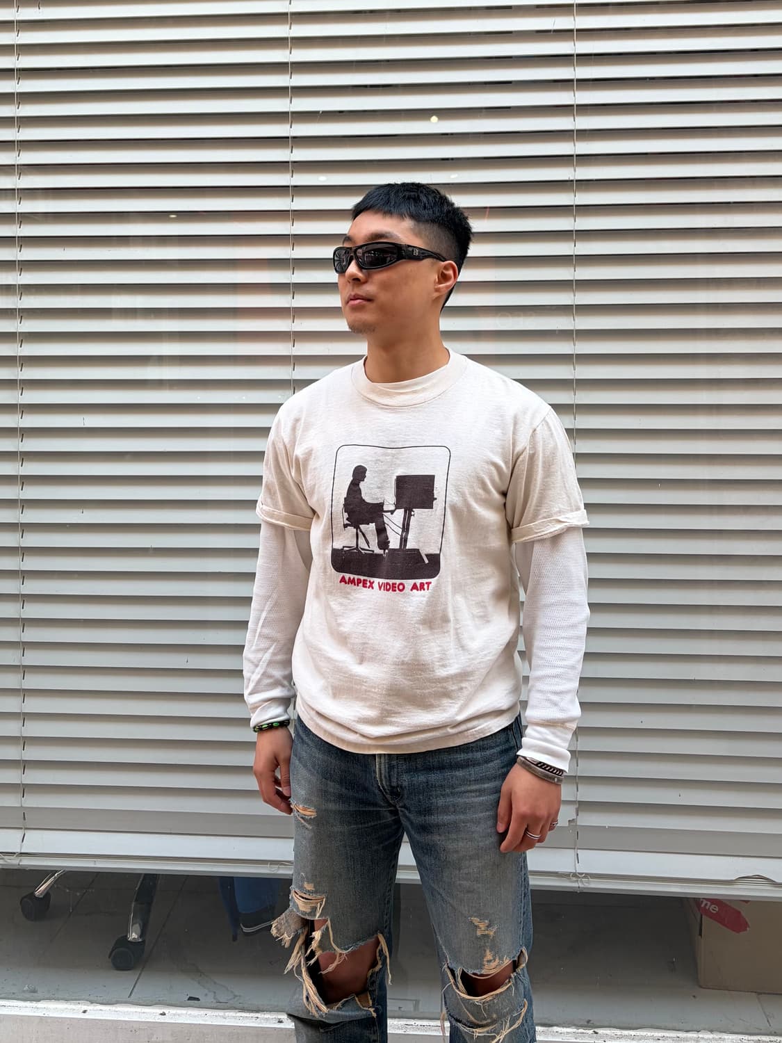 70’s Ampex Ava media art Achive single T 상품이미지2