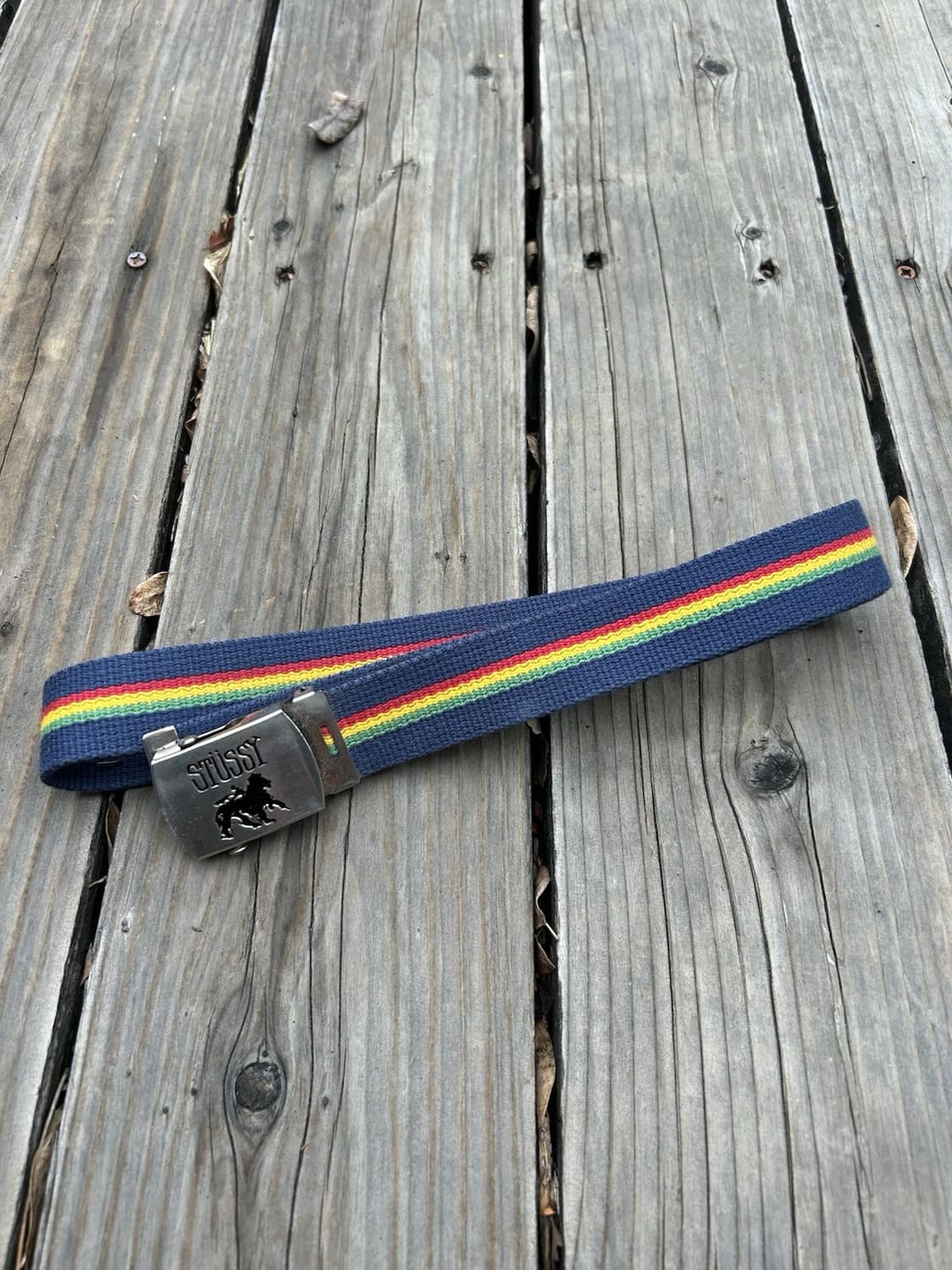 90s 스투시 라스타 라이온 벨트 상품이미지3