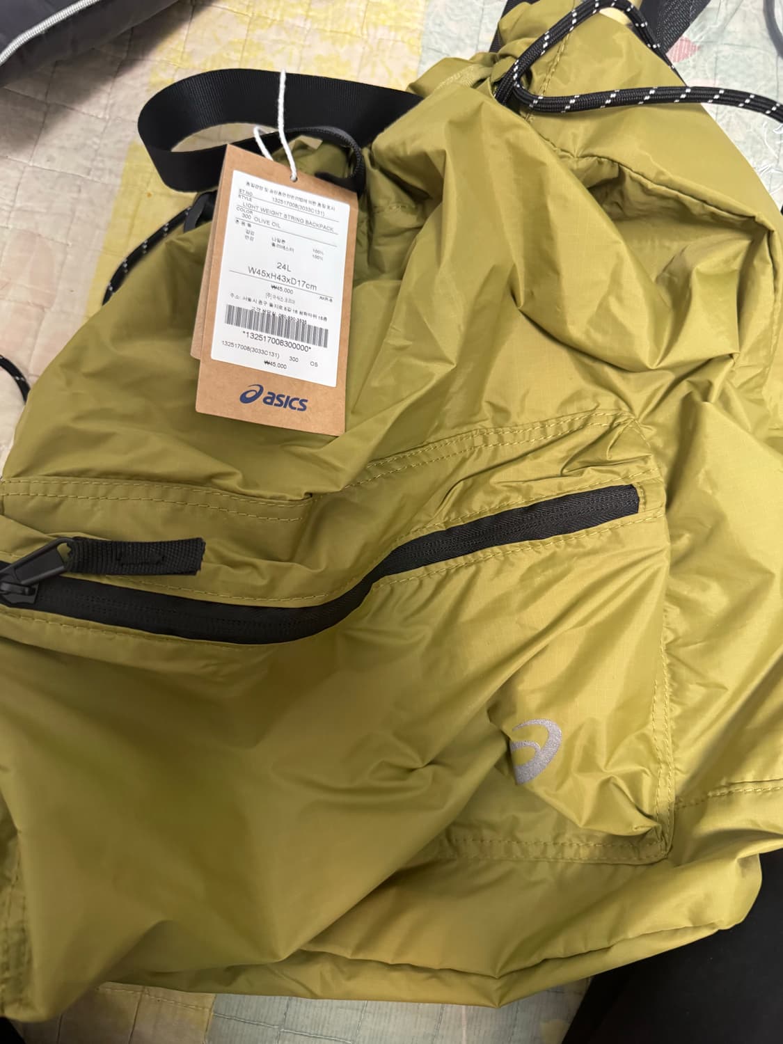 아식스 런닝백 3033C131300 올리브 새상품 상품이미지2