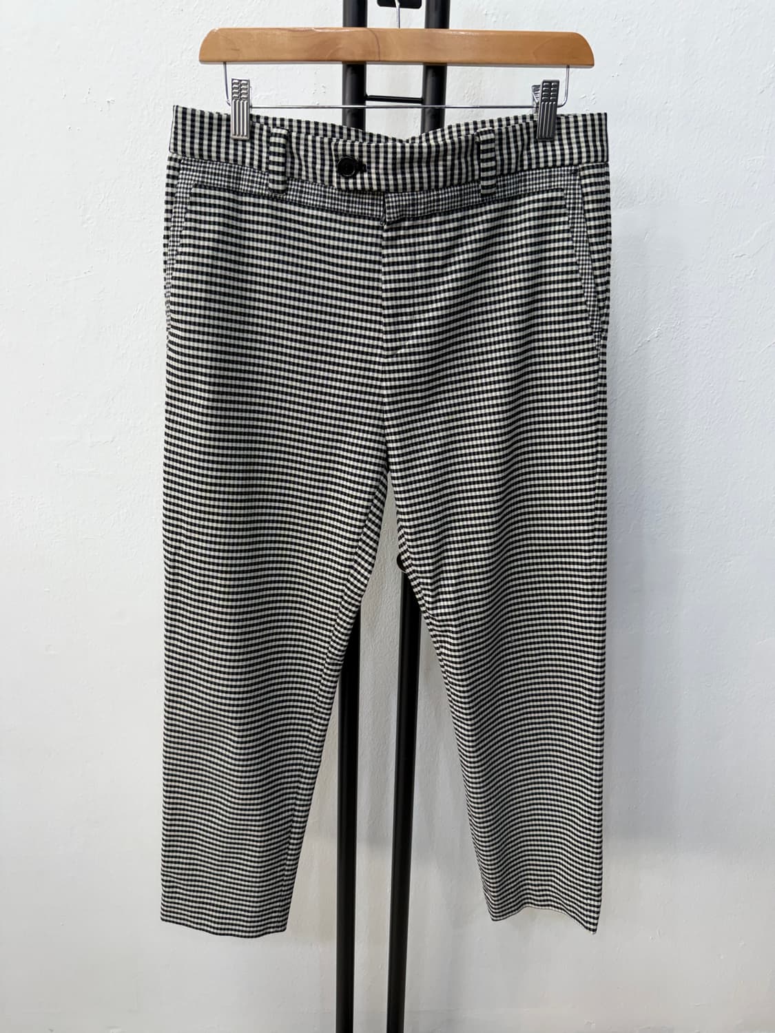 정품) 시스템옴므 한섬 깅엄 체크 바지 82(32-33) 상품이미지1