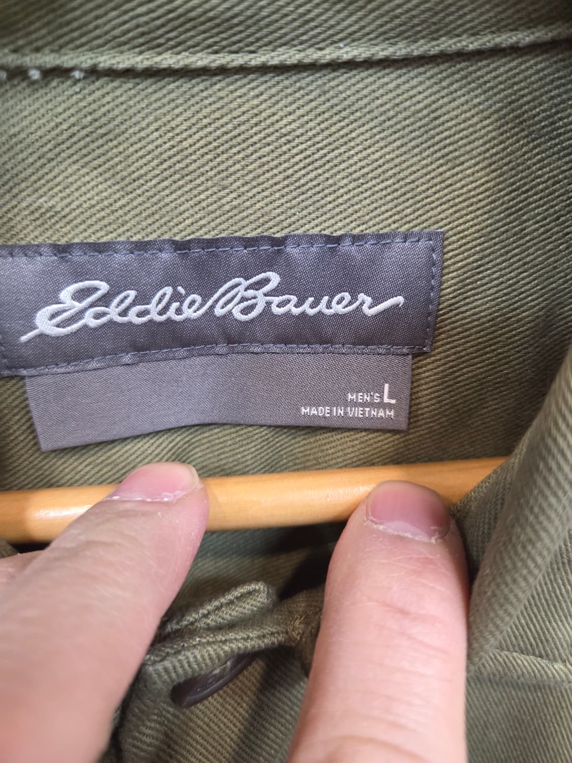 에디바우어 원포켓 아메카지 코튼 셔츠자켓 L 상품이미지3